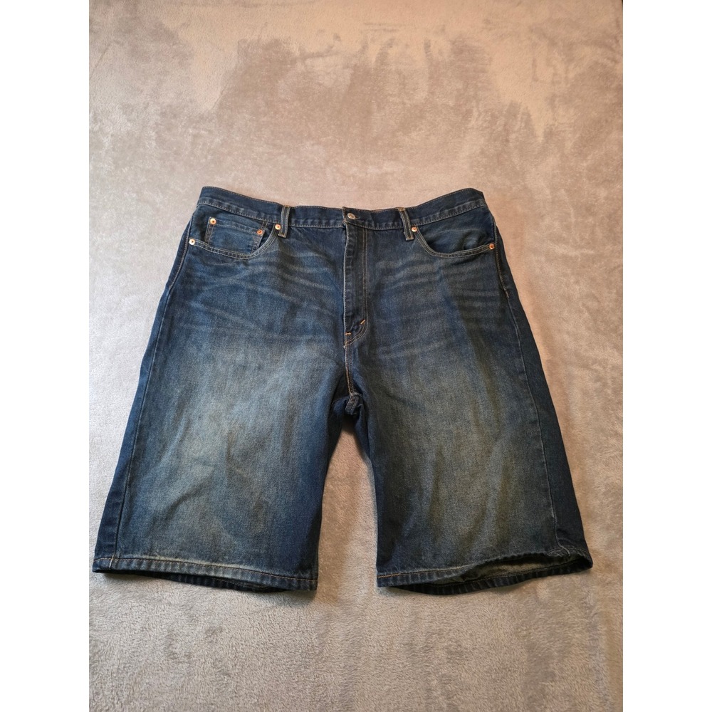 Levi's 469 Denim Shorts Mens 40 Blue Loose Fit Jean Shorts